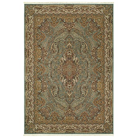 Oriental Weavers 7 ft. 10 in. x 10 ft. 10 in. Masterpiece Rectangular Area Rug Blue M502L2240330ST